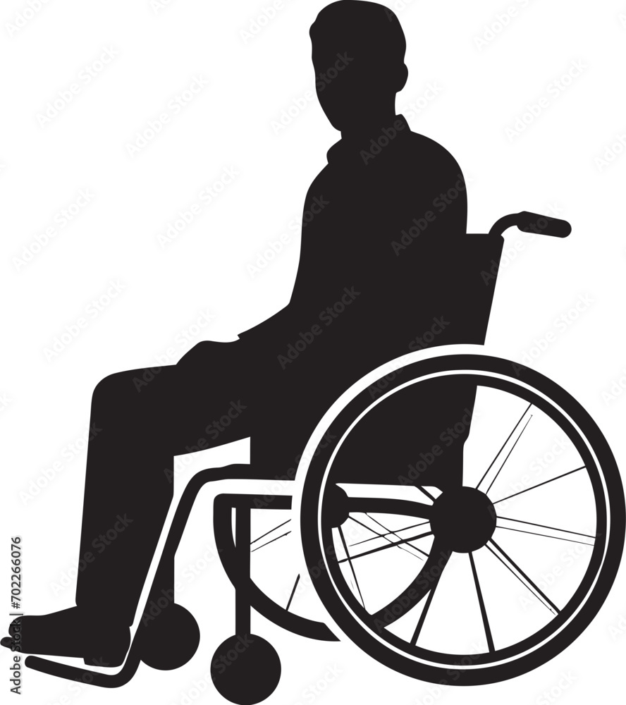 Equal Opportunity Black Logo Design Empowerment Route Vector Wheelchair Icon Equal Opportunity Black Logo Design Empowerment Route Vector Wheelchair Icon