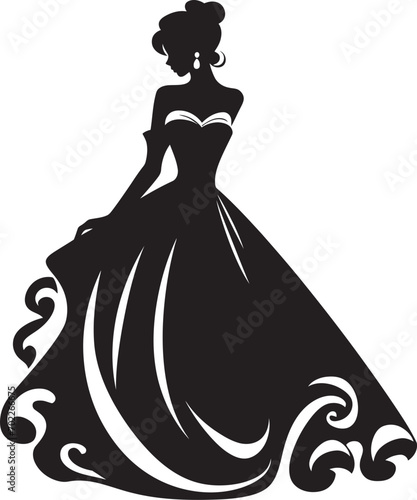 Couture Couture Vector Dress Emblem Fashionista Essence Black Logo Dress