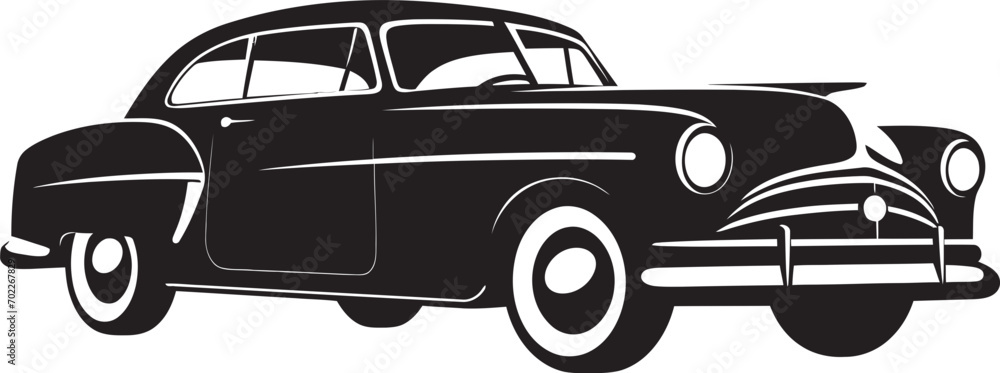 Retro Visions Black Emblem Car Vintage Essence Logo Icon Vintage