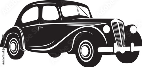 Timeless Classics Black Vintage Emblem Retro Reminiscence Vintage Car Icon