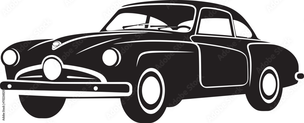 Vintage Charm Black Logo Vintage Car Historical Elegance Vintage Emblem Vintage