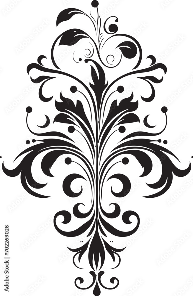 Opulent Detailing Deco Logo Design Victorian Splendor Vintage Filigree Icon