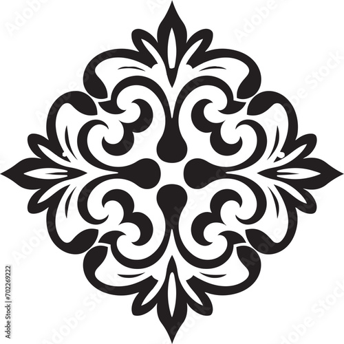 Delicate Mastery Vintage Emblem Emblem Filigree Reverie Black Deco Emblem