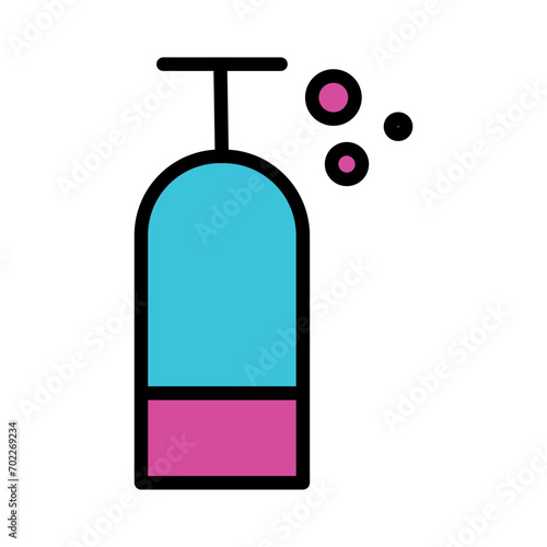 Activities Diving Tank Filled Outline Icon