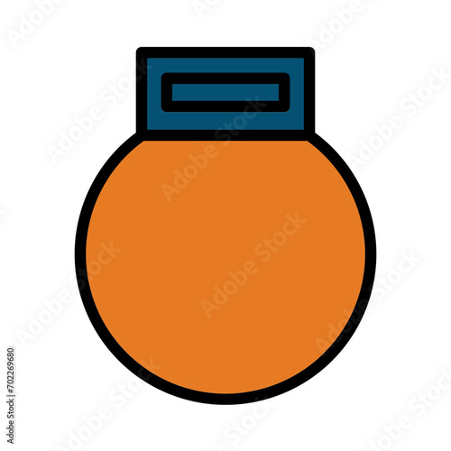 Bells Fitness Kettle Filled Outline Icon