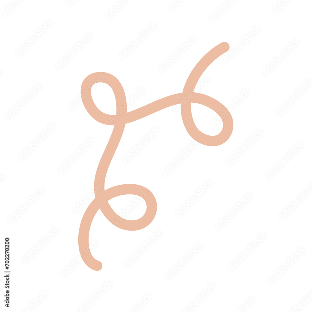 Hand Drawn curly lines colorful Hand Drawn curly lines colorful