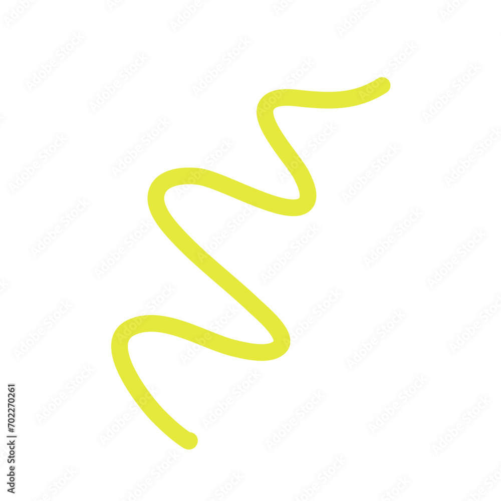 Hand Drawn curly lines colorful Hand Drawn curly lines colorful