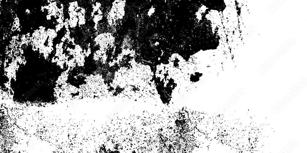 White abstract vector grunge surface splatter splashes wall cracks. Grunge black and white crack wall texture. earth tone, vintage overley distress splatter spray vector art. 