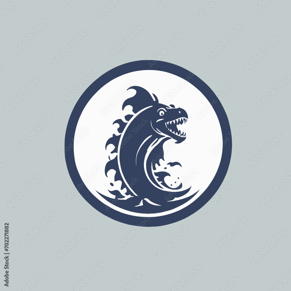 Sea Monster Logo Design EPS format Very Cool Sea Monster Logo Design EPS format Very Cool