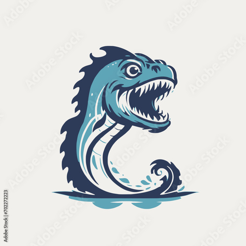 Sea Monster Logo Design EPS format Very Cool © ZULVIDA