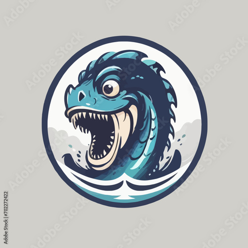 Sea Monster Logo Design EPS format Very Cool