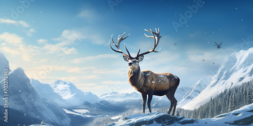 deer in the mountains © kin