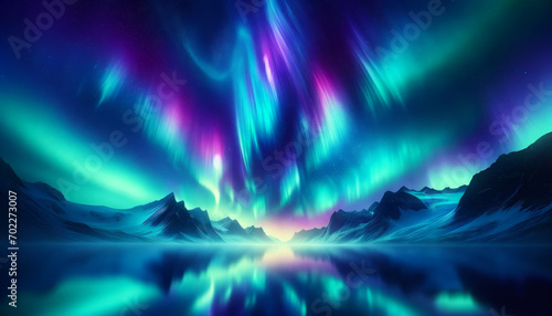 A vibrant Aurora Borealis background, perfect for Adobe Stock, in a 16_9 ratio, detailed, and with no text.