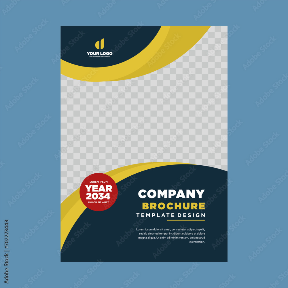 Obraz premium cover company profile or brochure template layout design