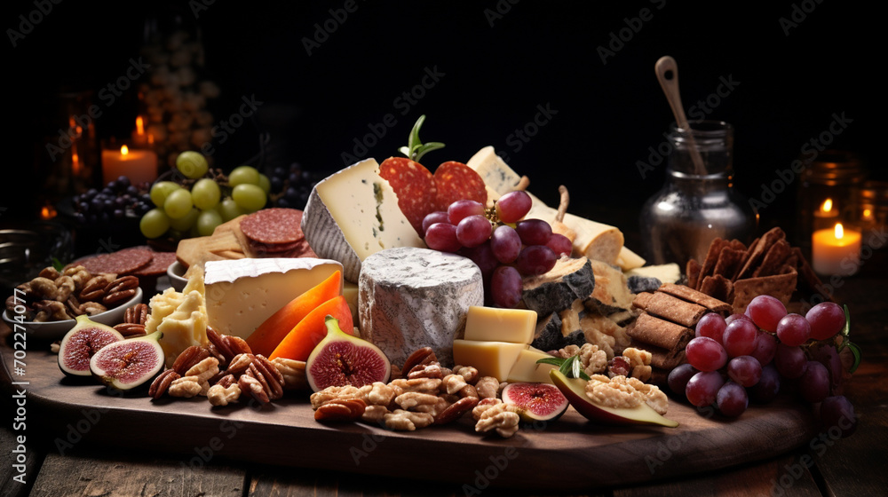 beautiful and tasty cut sausage,cheese.Board with snacks. Cold cuts beautiful and tasty cut sausage,cheese.Board with snacks. Cold cuts