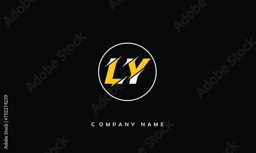 LY, YL, L, Y Abstract Letters Logo Monogram
