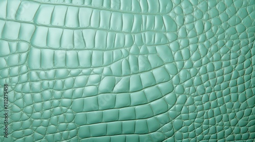 Light blue crocodile leather texture. Crocodile skin background.