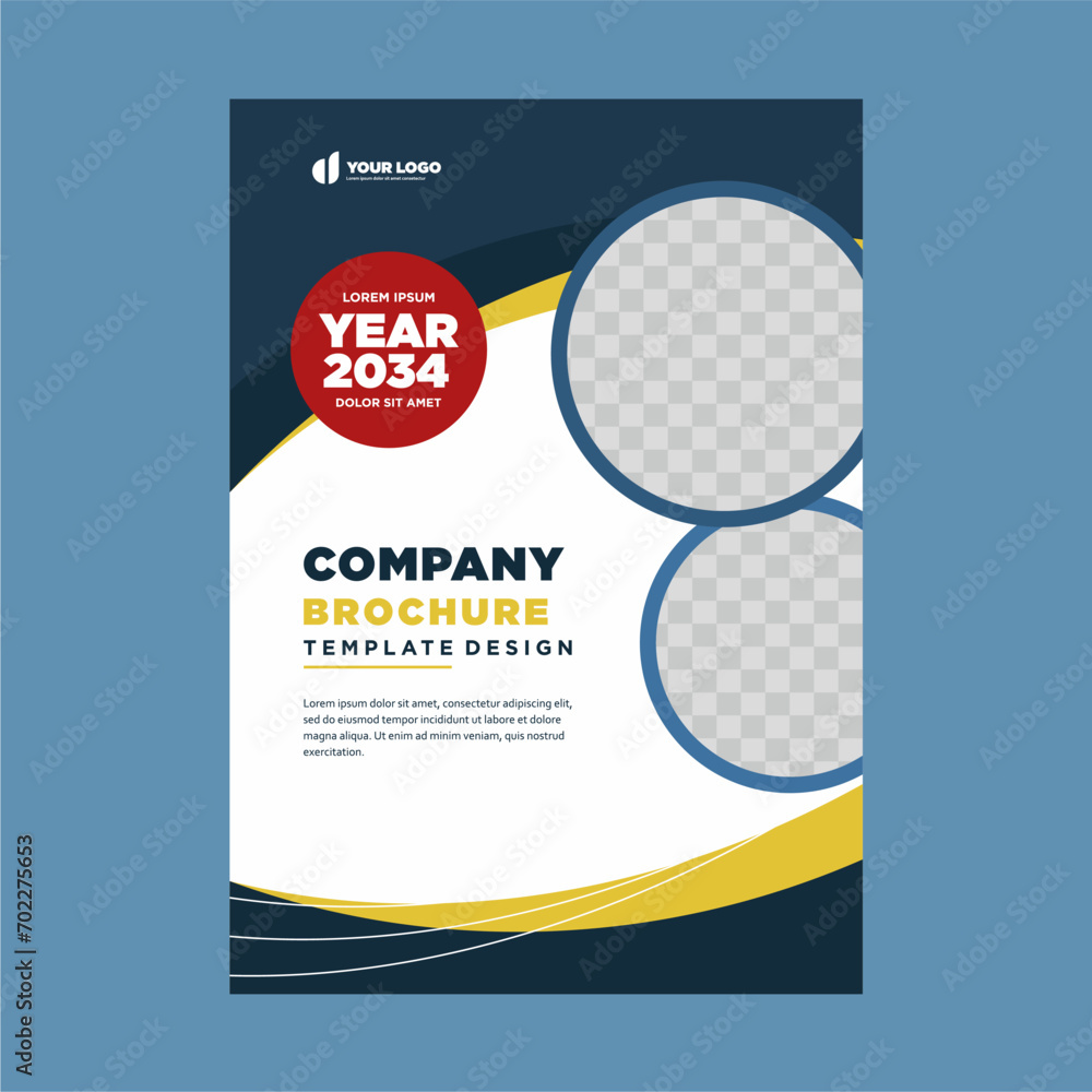 Obraz premium cover company profile or brochure template layout design