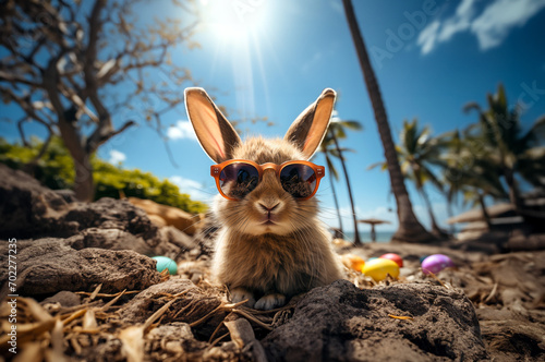 Osterhase am Strand