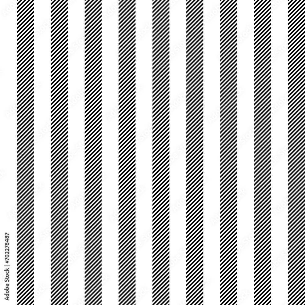 Black vertical striped lines on white background seamless pattern for textile design, napkin, blanket, wrapping paper, cover, tablecloth, scarf. Vector illustration. Black vertical striped lines on white background seamless pattern for textile design, napkin, blanket, wrapping paper, cover, tablecloth, scarf. Vector illustration.
