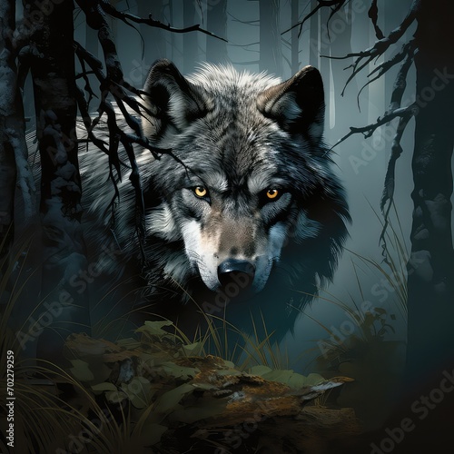 The Wolf Eyes Of Predator   Generative AI