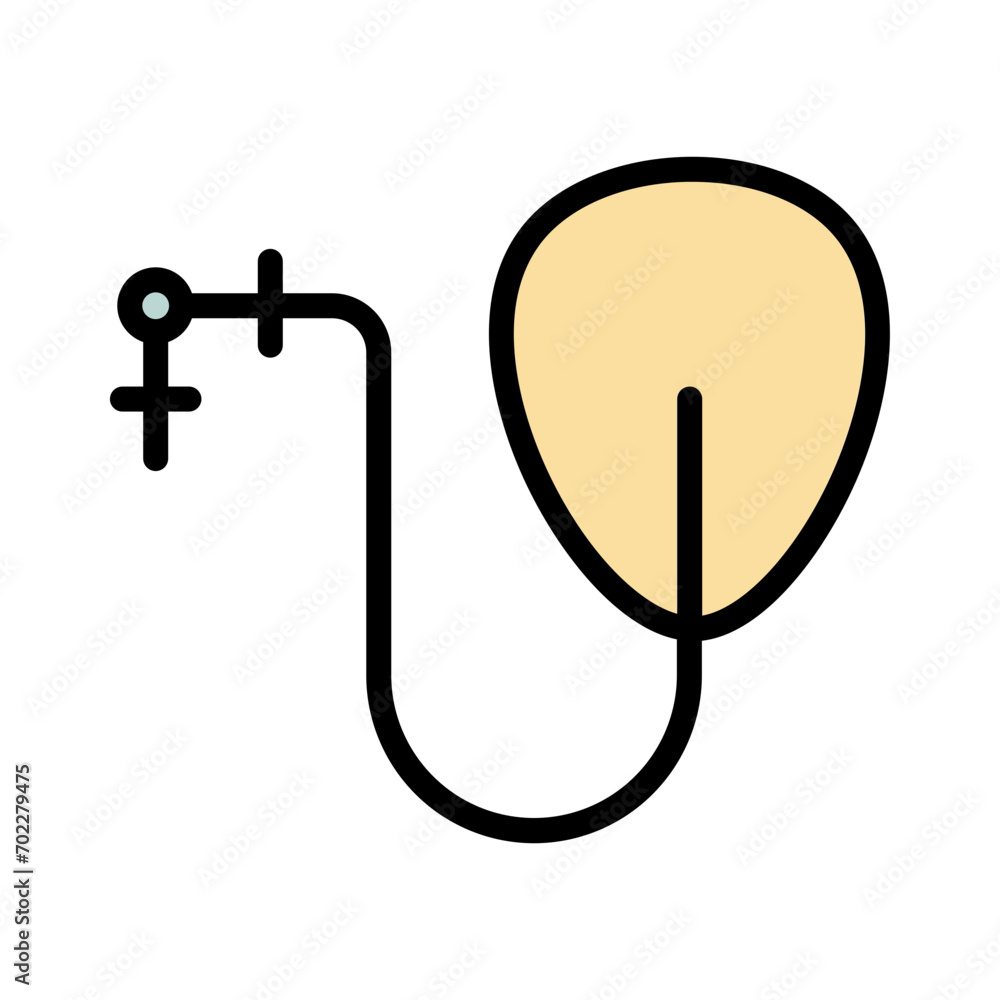 Medical Equipment Balloon Filled Outline Icon Medical Equipment Balloon Filled Outline Icon