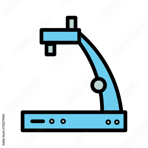 Laboratory Microscope Science Filled Outline Icon