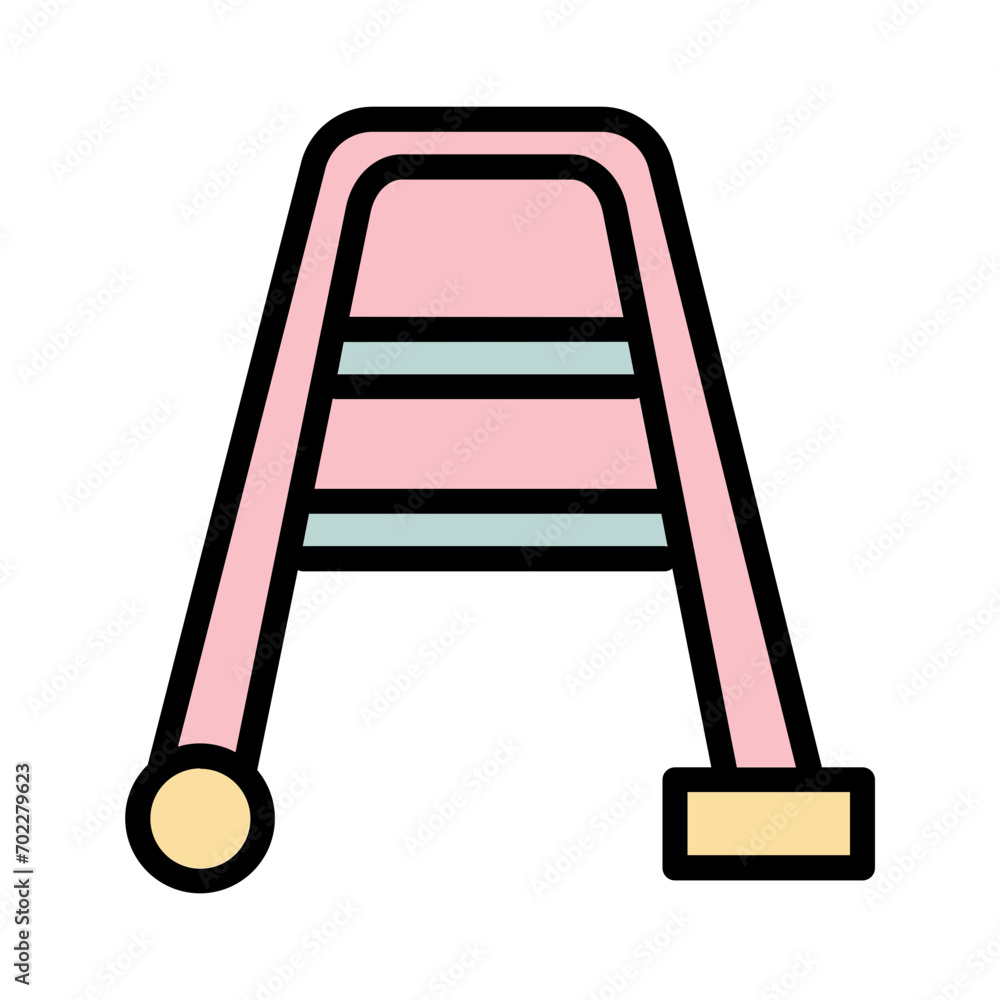 Tool Treatment Walker Filled Outline Icon Tool Treatment Walker Filled Outline Icon