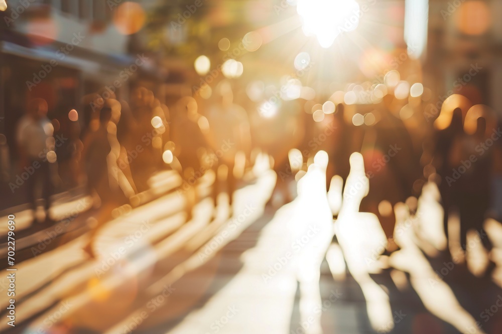Blurred summer city background. AI generative Blurred summer city background. AI generative