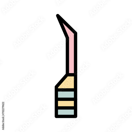 Tweezer Tool Clinic Filled Outline Icon