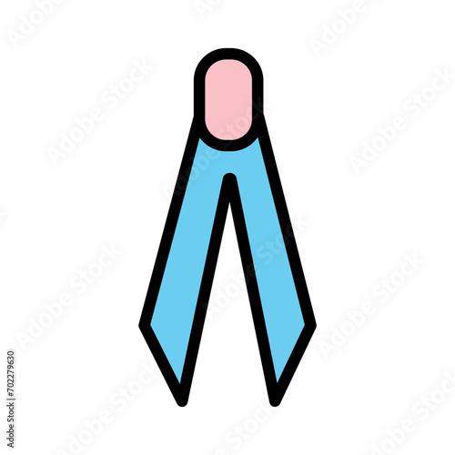 Tweezer Tool Clinic Filled Outline Icon
