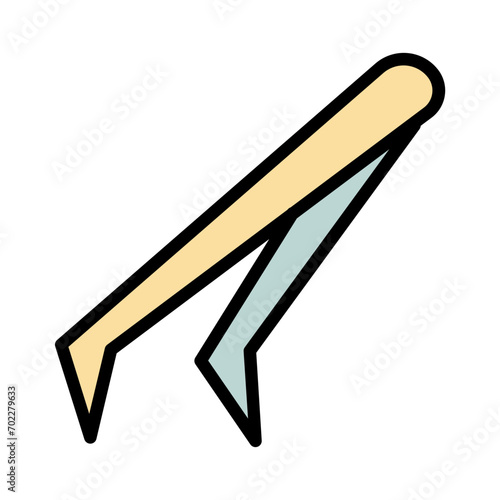 Tweezer Tool Clinic Filled Outline Icon