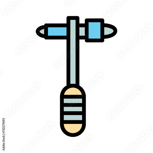 Hammer Muscle Leg Filled Outline Icon