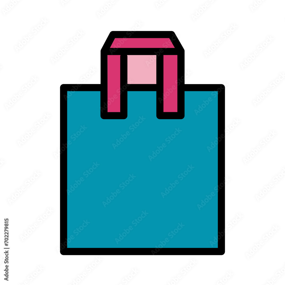 Bag Pack Plastic Filled Outline Icon Bag Pack Plastic Filled Outline Icon