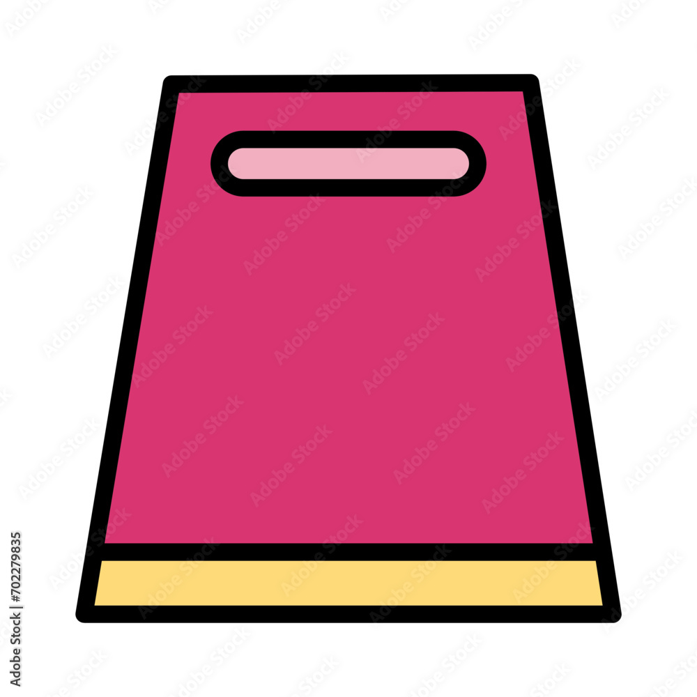 Bag Wrap Plastic Filled Outline Icon Bag Wrap Plastic Filled Outline Icon