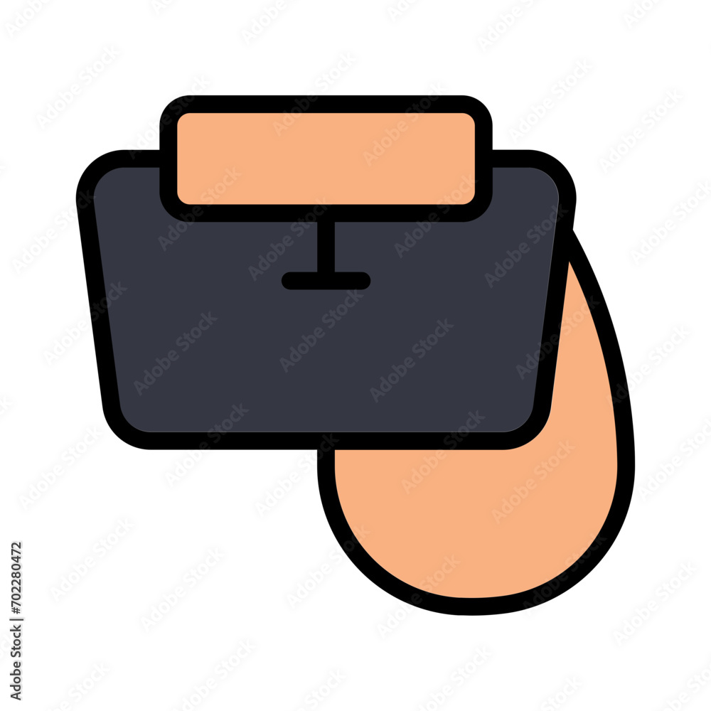 Bag Paper Plastic Filled Outline Icon Bag Paper Plastic Filled Outline Icon