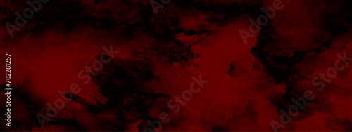 Abstract red background with black grunge background texture in modern art design. Dark grunge red texture concrete. Dark grunge red concrete. Dark Red horror scary background. grunge horror texture. photo