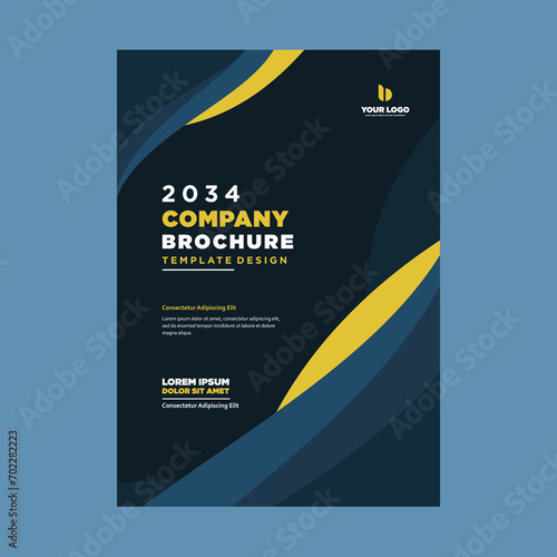 cover company profile or brochure template layout design