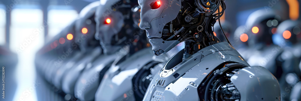 Menschliche Roboter mit künstlicher Intelligenz lösen Probleme der Zukunft Menschliche Roboter mit künstlicher Intelligenz lösen Probleme der Zukunft