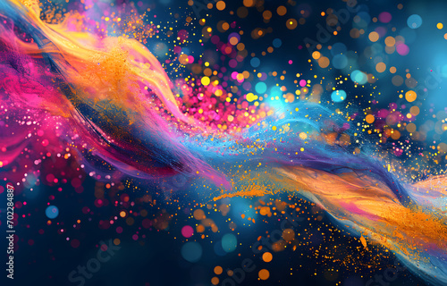 Abstract multicolor splash illustrator .