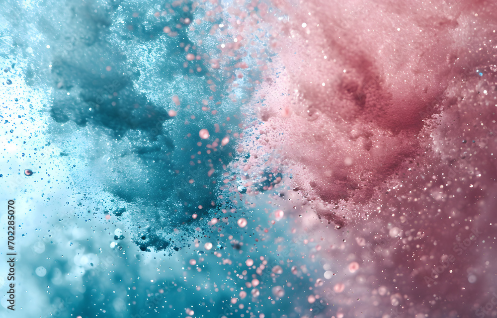 Fototapeta premium Splash abstract wave water with duo tone wallpaper background.