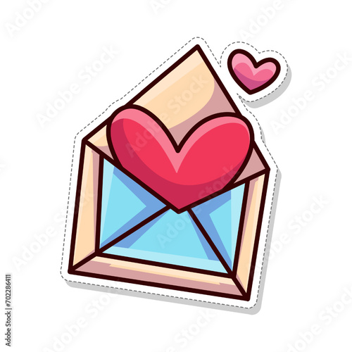 Free vector, Valentine's themed stickers, intimate love letters