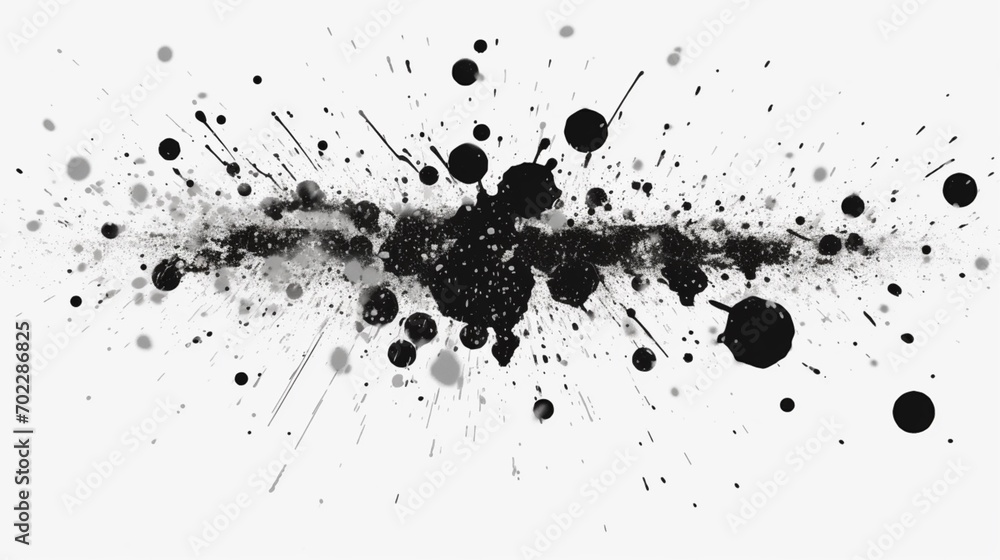 simple minimalistic splatter blobs stencil style.Generative AI simple minimalistic splatter blobs stencil style.Generative AI