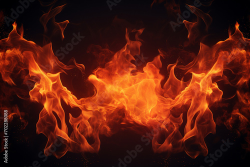 Match flame background