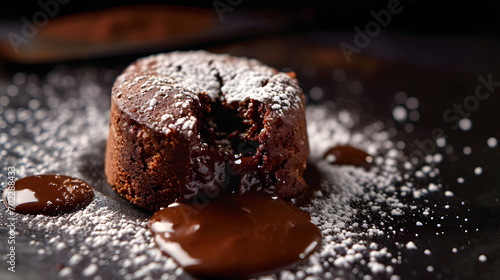 Delicious Lava Cake Dessert, Chocolate Dream, Artificial Intelligence