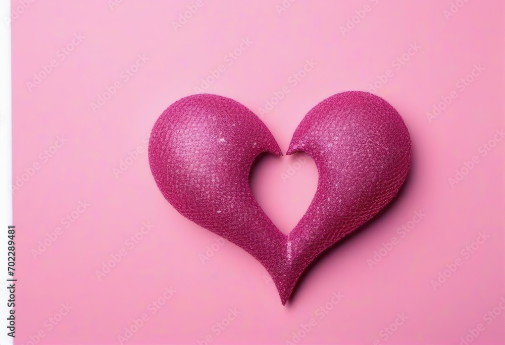 pink heart and pink background