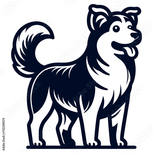 illustration of a cartoon dog