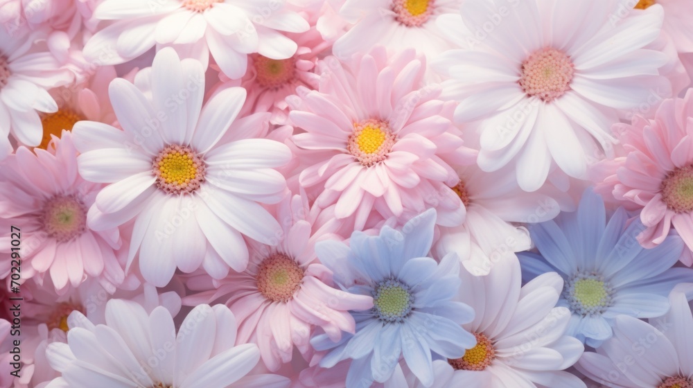 A close up of a bunch of flowers A close up of a bunch of flowers