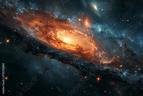 Beautiful galaxy background 
