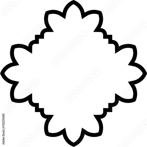 Islamic Amblem Design Bold Line Black Stroke silhouettes Design pictogram symbol visual illustration
